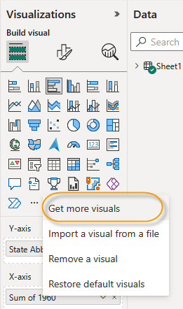 Import a visual