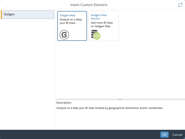Insert Report Element - BI 4.3