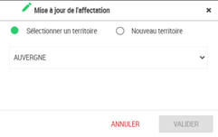 Affectation niveau existant