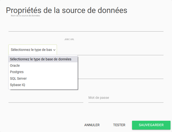 Ajout source de données