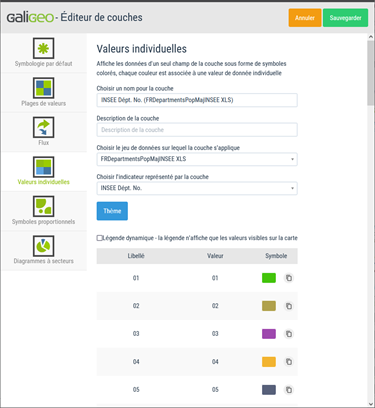 Assistant valeurs individuelles