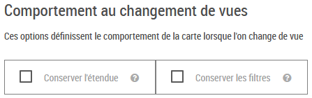 Comportement au changement de vues