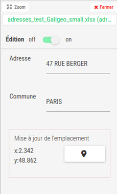 Formulaire édition