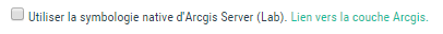 Option symbologie ArcGIS