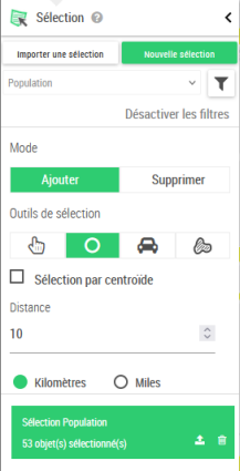 Outils de sélection