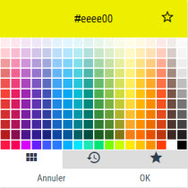Palette de couleurs