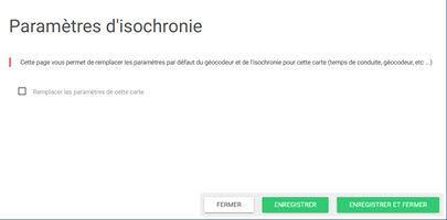 Paramètres isochronie