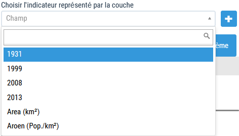 Sélection des champs