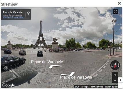 Street View widget