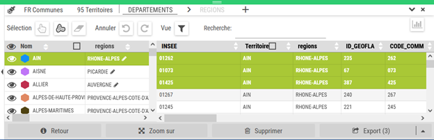 Visualiser entités